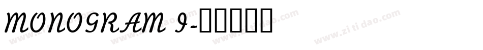 MONOGRAM I字体转换